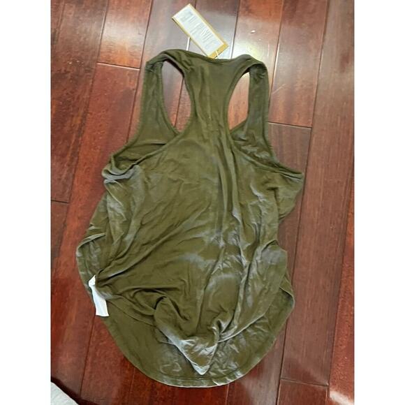 NWT Niyama Sol Split Tank Muave forest green sz S activewear yoga flowy light - Picture 4 of 4